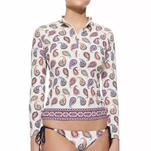 Tory Burch Front-Zip Surf Shirt